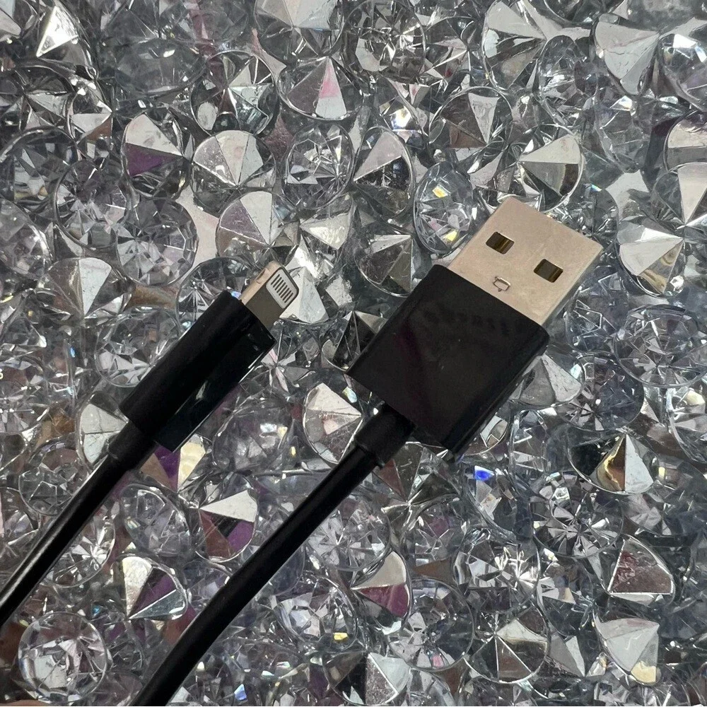 Black USB to Micro/USB Charging Cable mini
